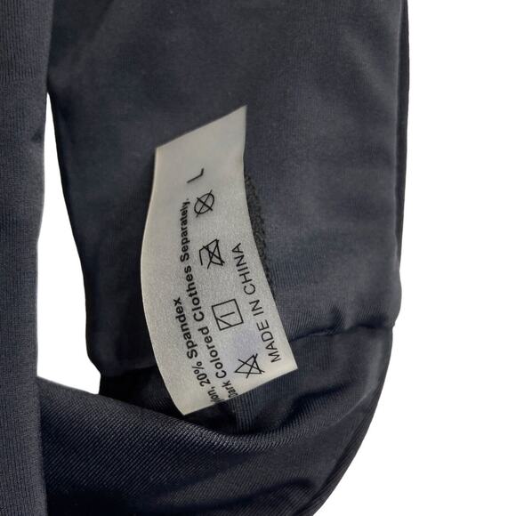 Black One Piece Swimsuit Monokini Bikini Bathing Suit Black Cut Out Womens Large - Picture 4 of 8